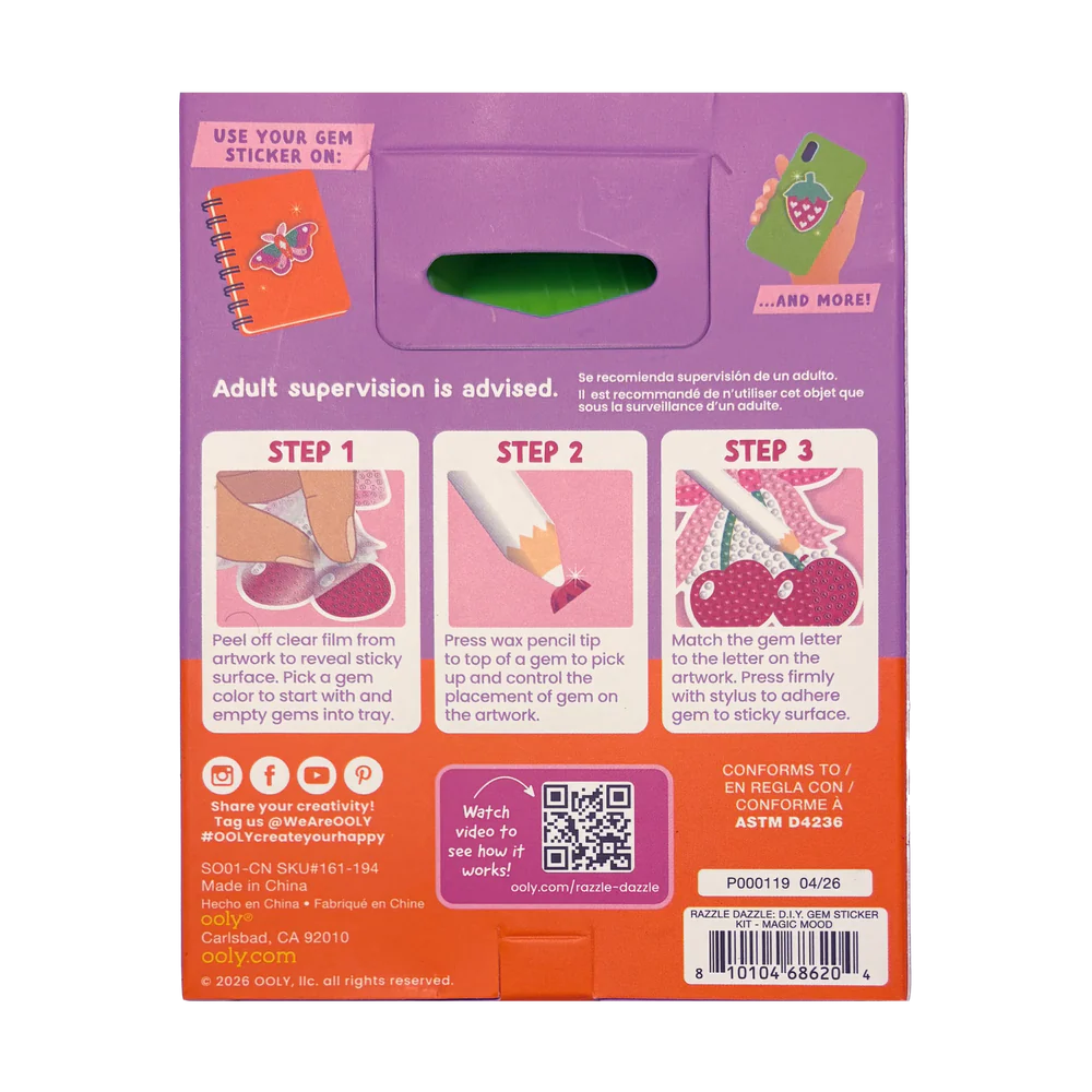 Magic Mood Razzle Dazzle Mini DIY Gem Sticker Kit