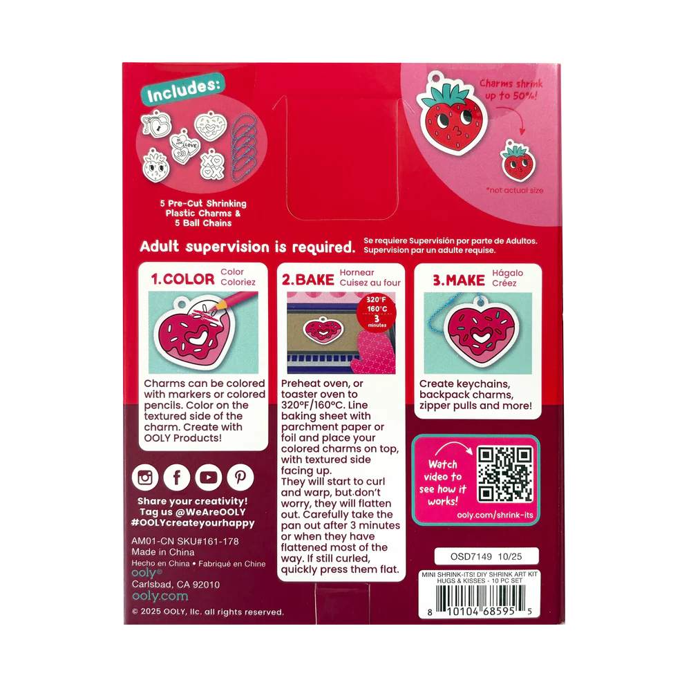 Hugs & Kisses Mini Shrink-its! DIY Kit