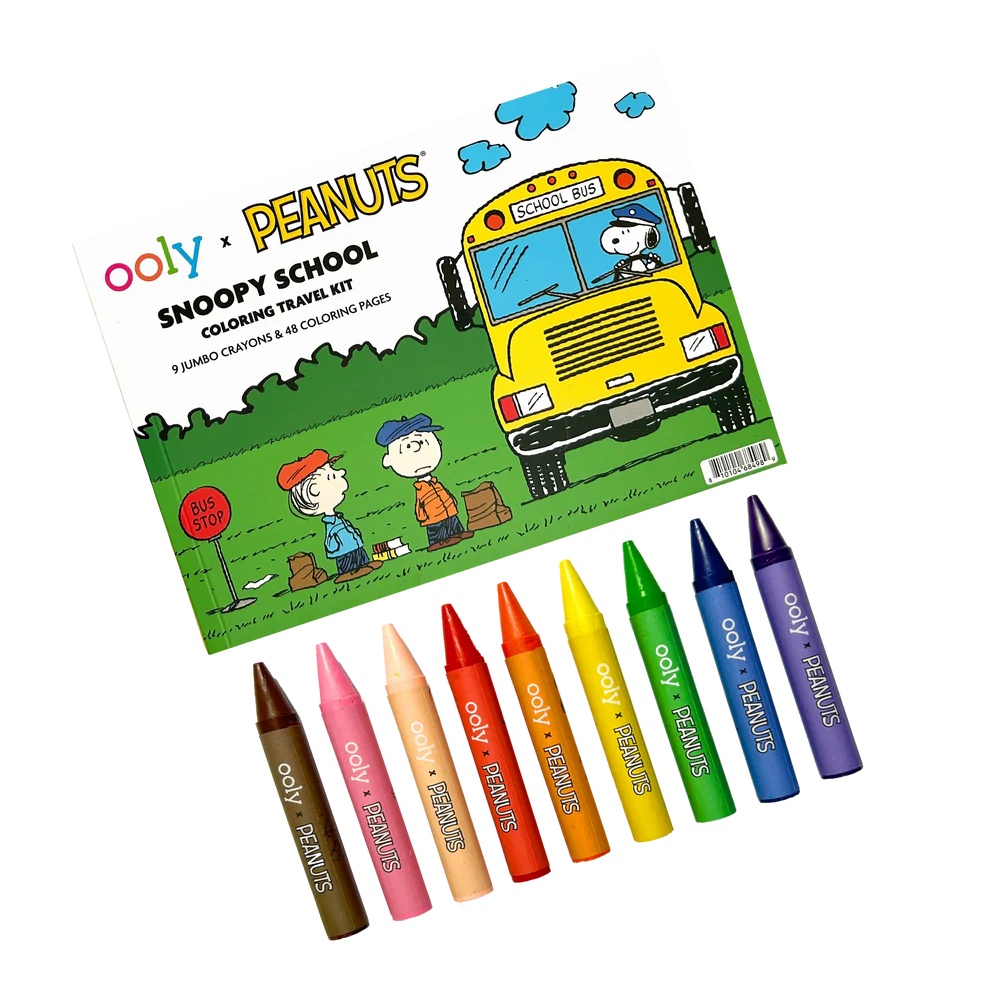 OOLY x Peanuts Snoopy School Coloring Travel Kit