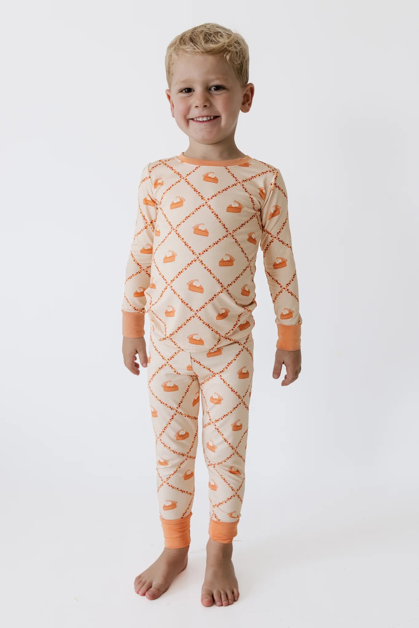 Fall Pie and Leaves Two Piece Set