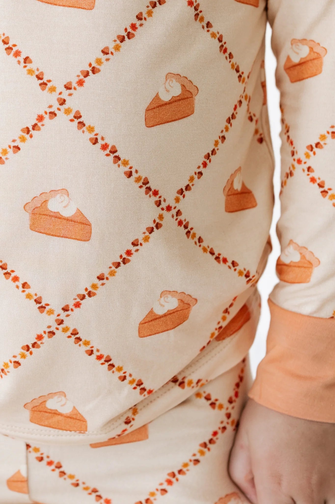 Fall Pie and Leaves Two Piece Set