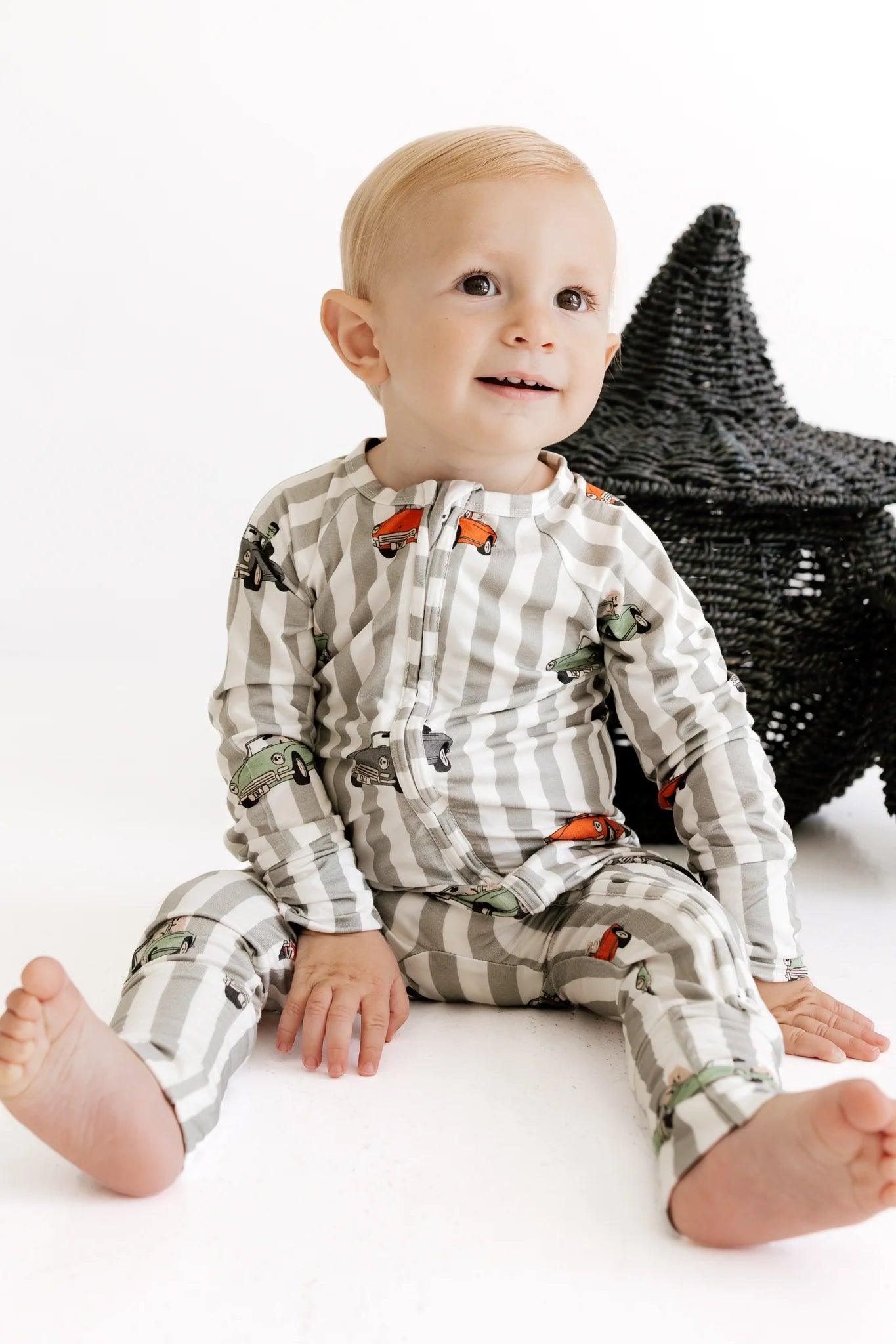 Spooky Little Riders Zipper Romper