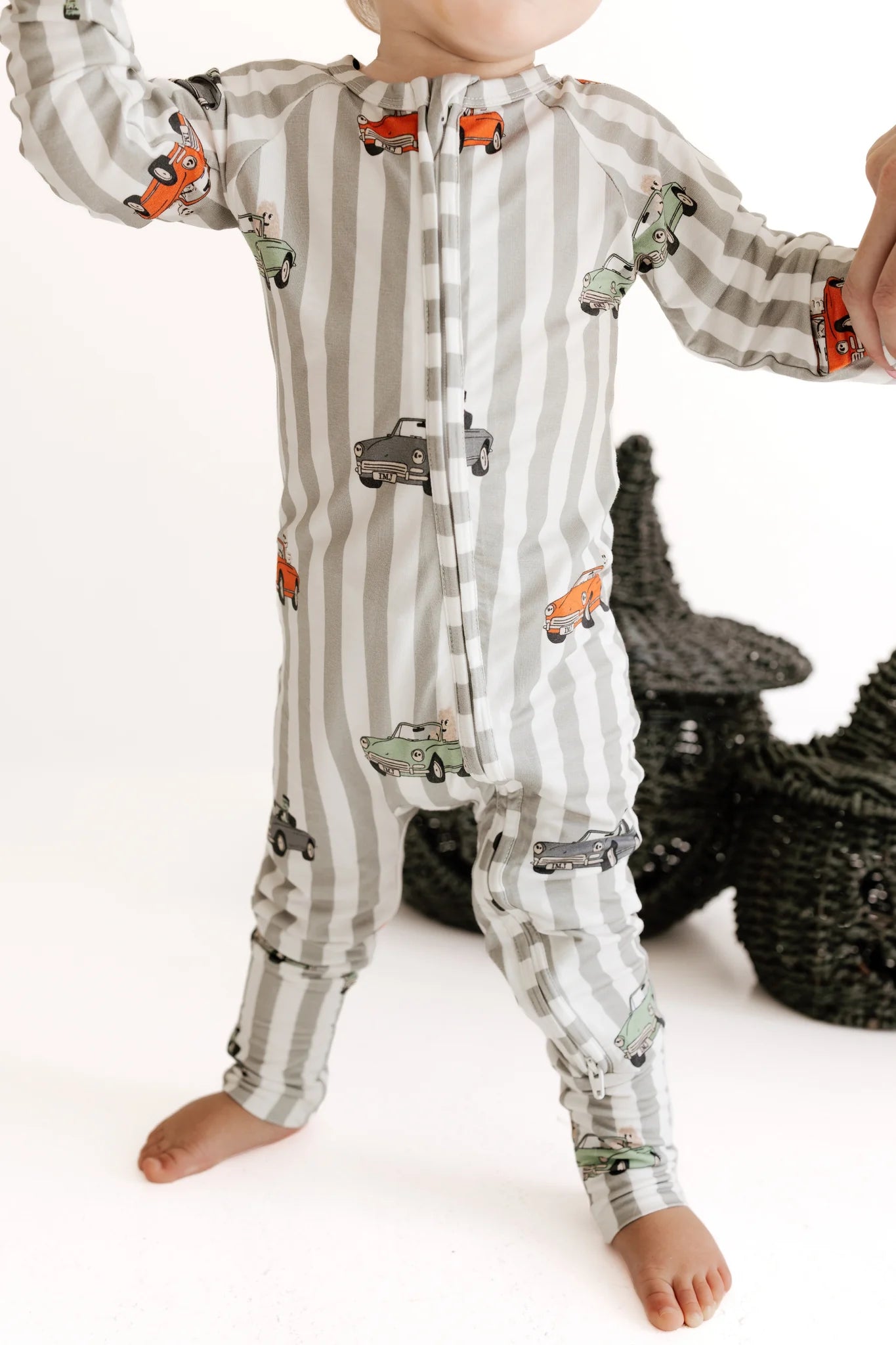 Spooky Little Riders Zipper Romper