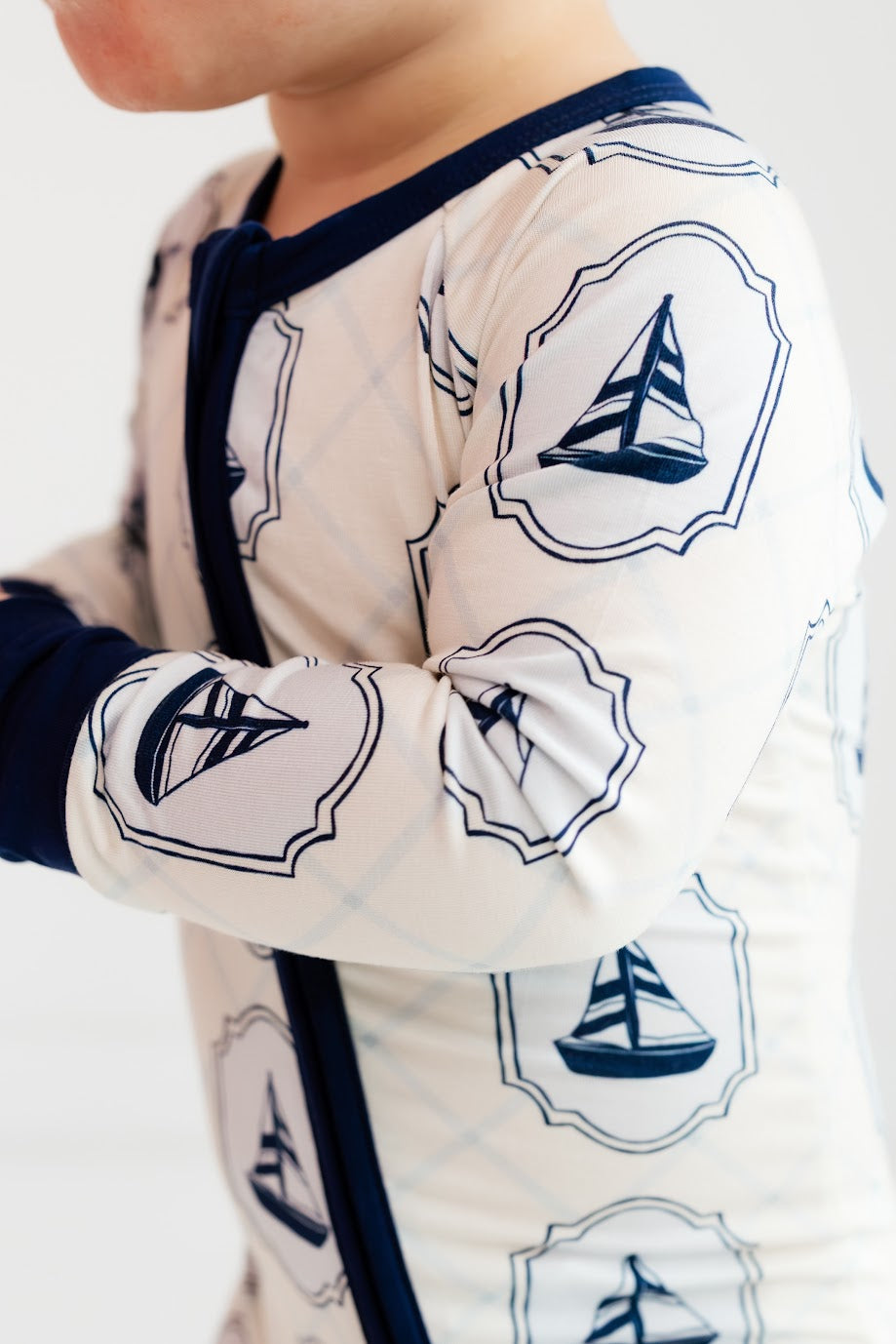 Summer Sail Zipper Romper