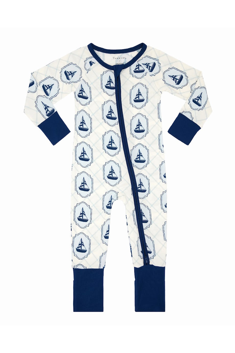 Summer Sail Zipper Romper