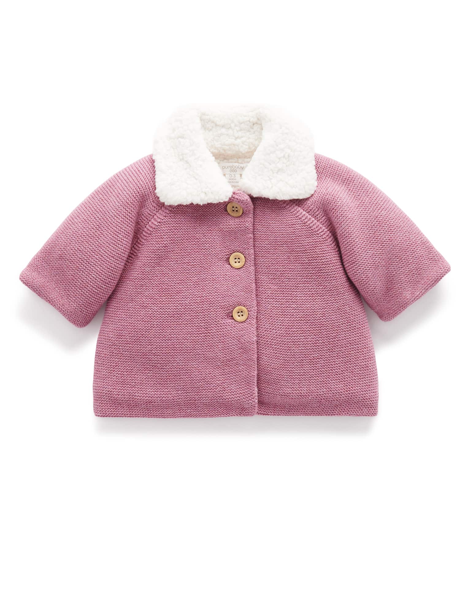 Baby Shearling Lined Cardigan