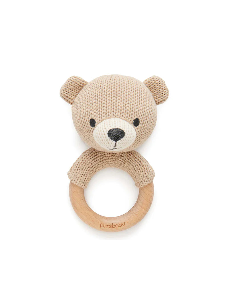 Knitted Bear Rattle