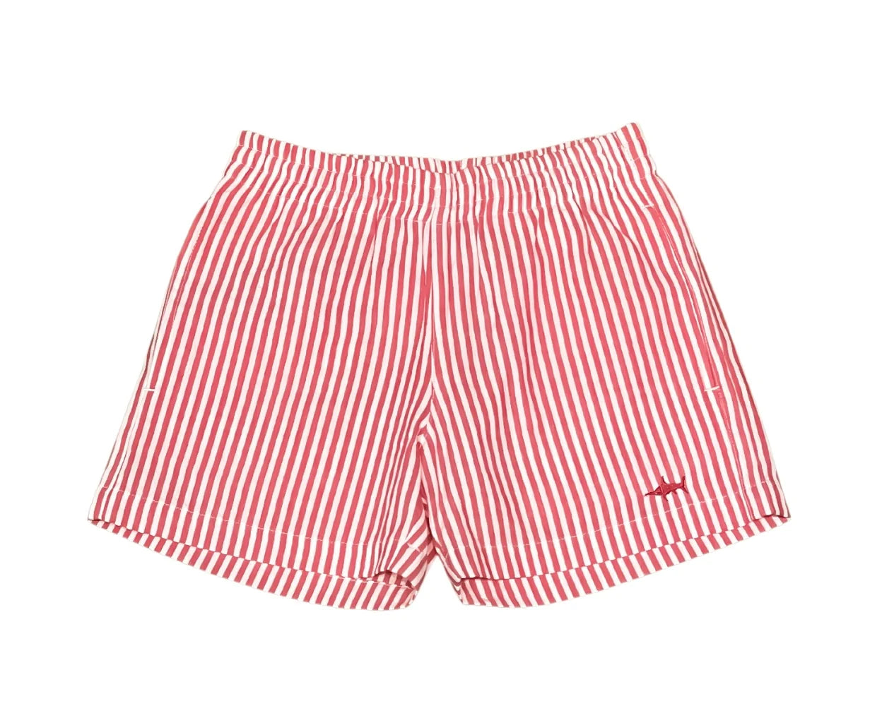 Naples Shorts in Red Seersucker