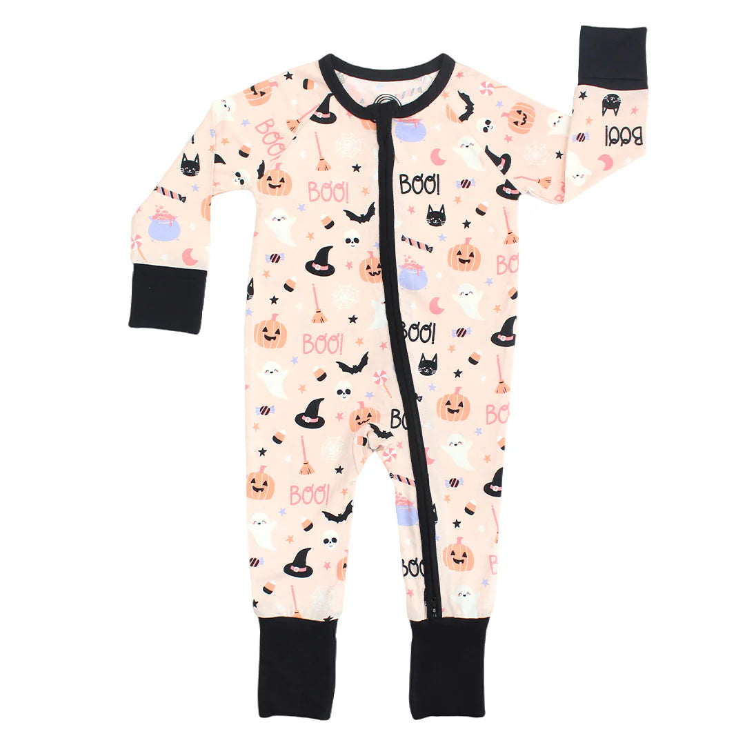 Sweet and Spooky Glow-in-the-Dark Halloween Bamboo Convertible Pajama