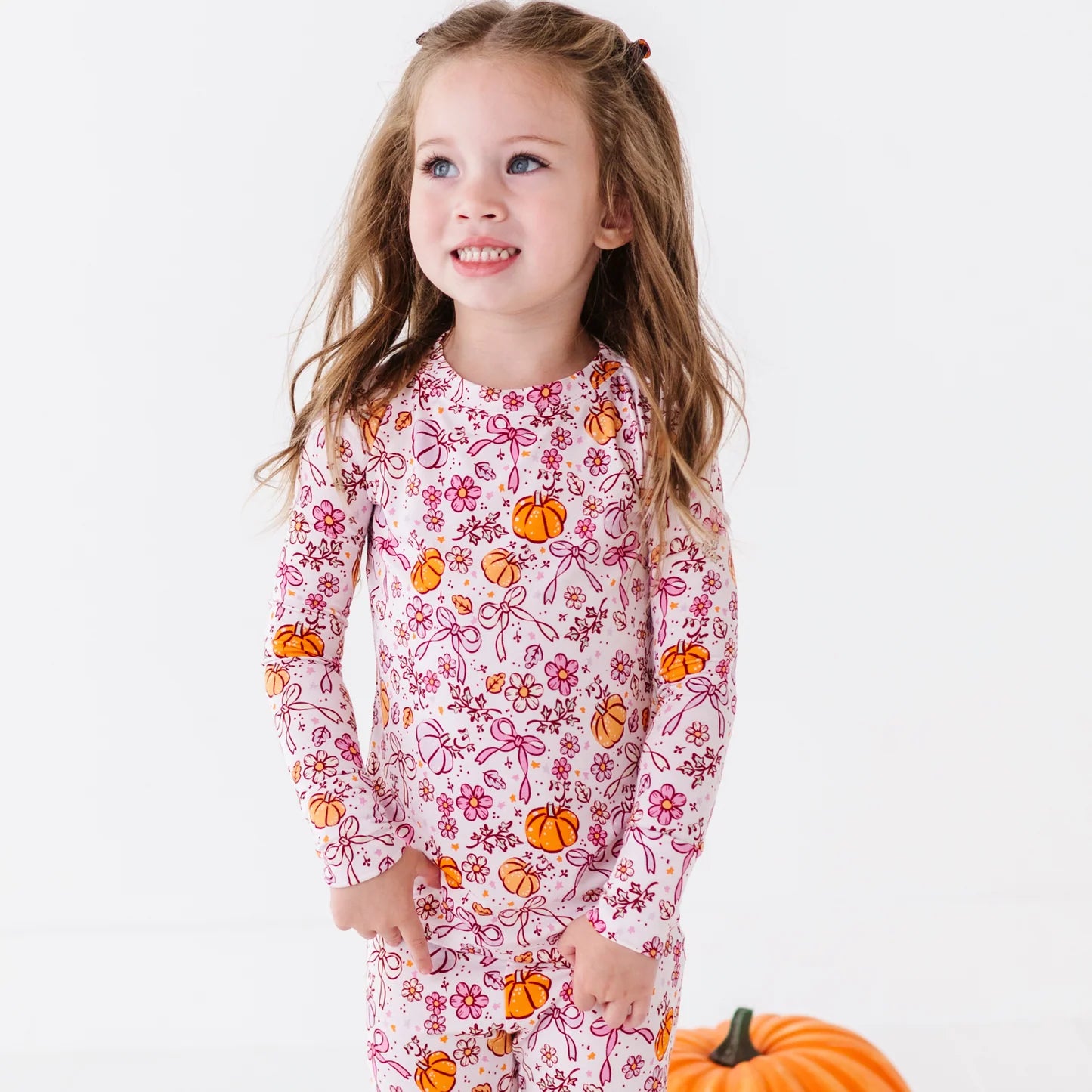 Pretty Pretty Pumpkins Two-Piece Pajama Set