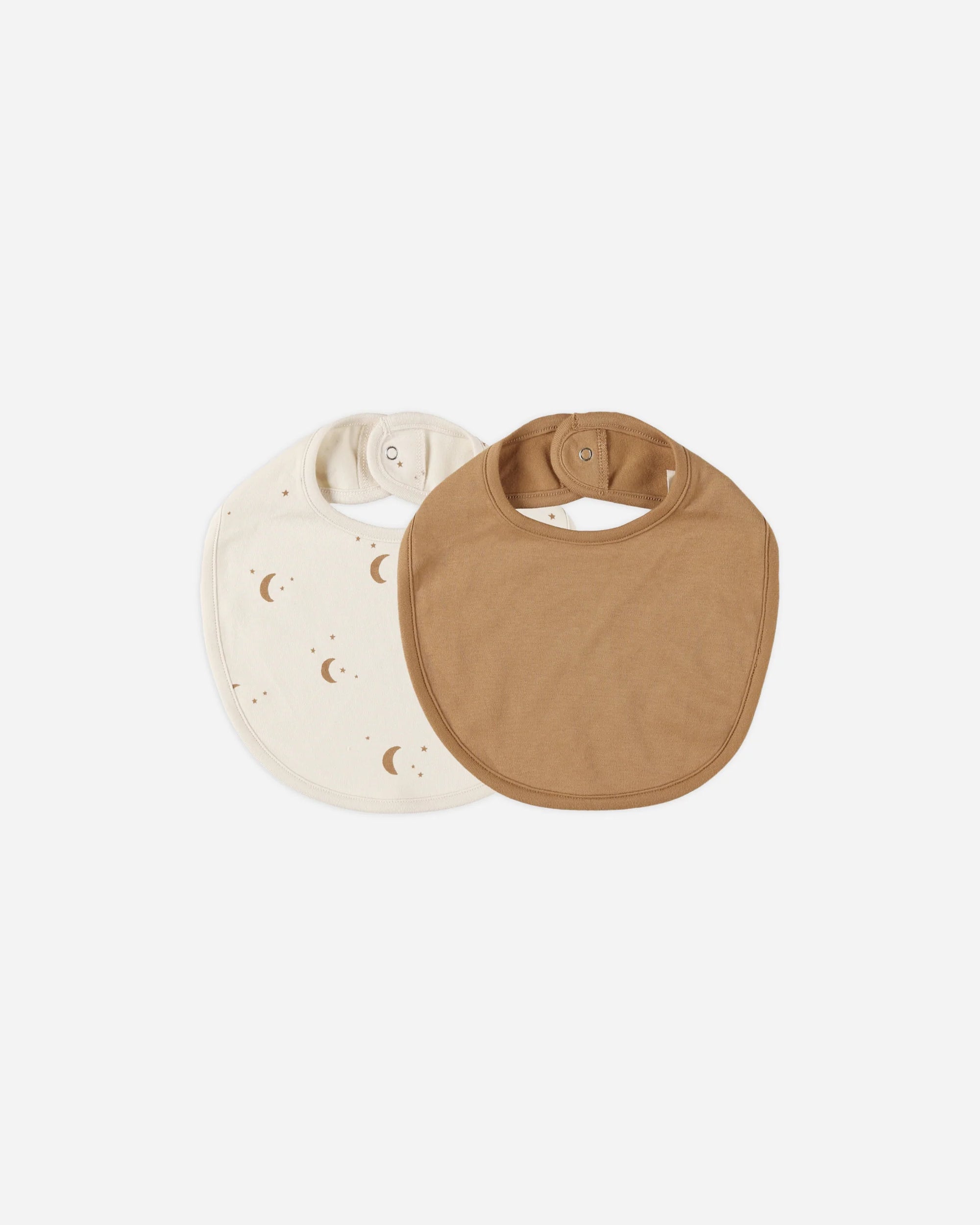 Jersey Snap Bib, 2 Pack || Moons