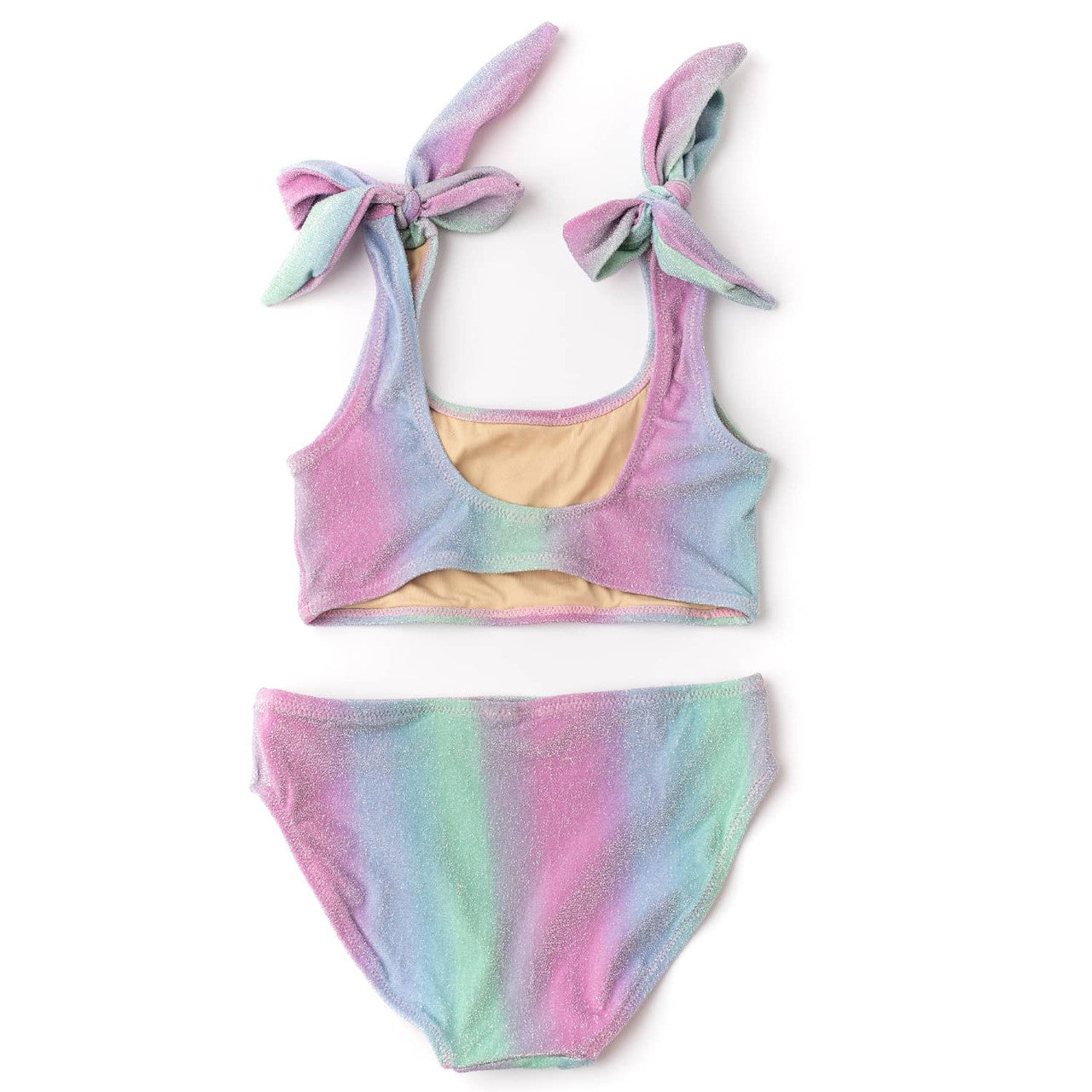 Ocean Ombre Girls Shimmer Bunny Tie Bikini