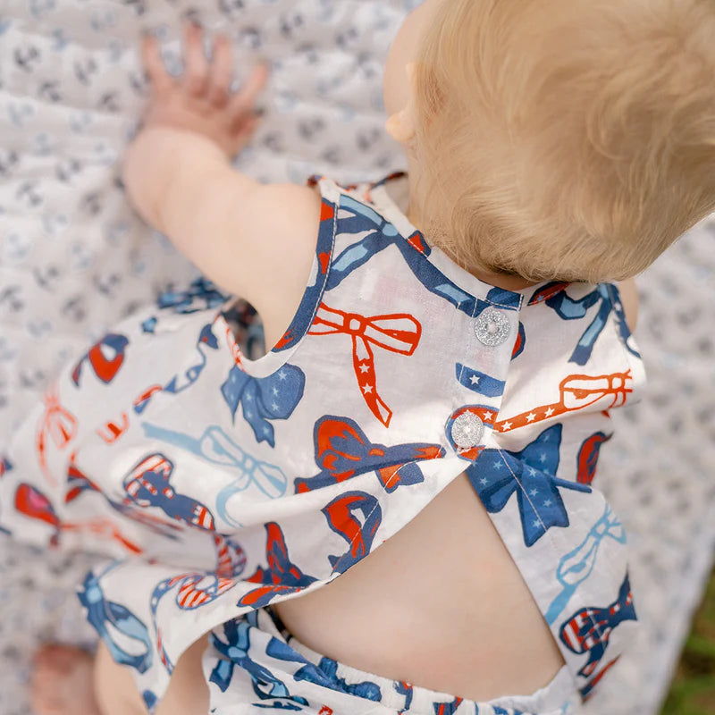 Jaipur 2-piece set in Red White & Bows