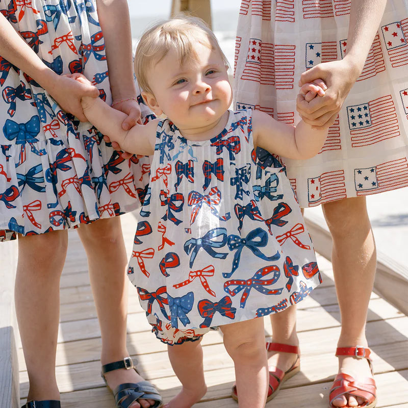 Jaipur 2-piece set in Red White & Bows
