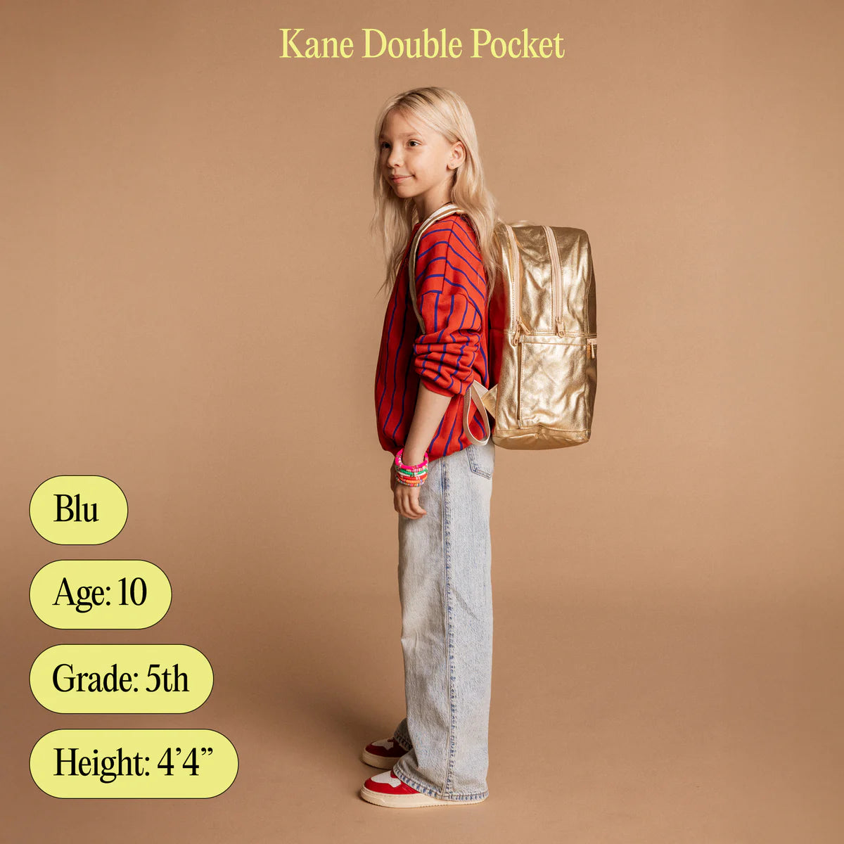 Paint Wave Kane Double Pocket Backpack
