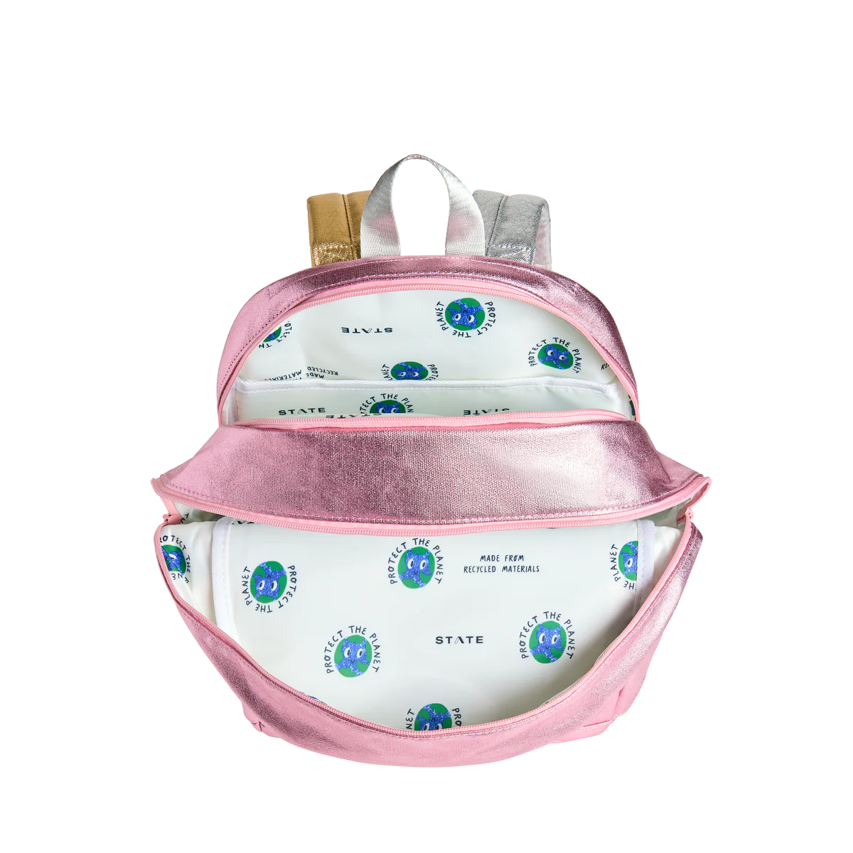 Metallic Clouds Kane Double Pocket Backpack