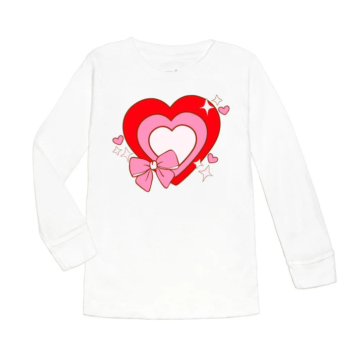 Bow Love Valentine's Day Long Sleeve Shirt