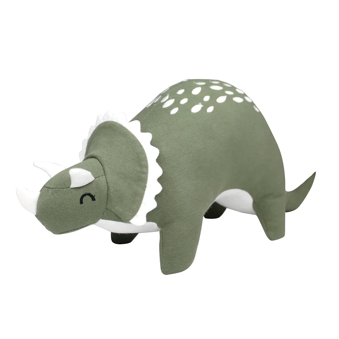 Trey the Triceratops Dinosaur Bamboo Stuffed Animal