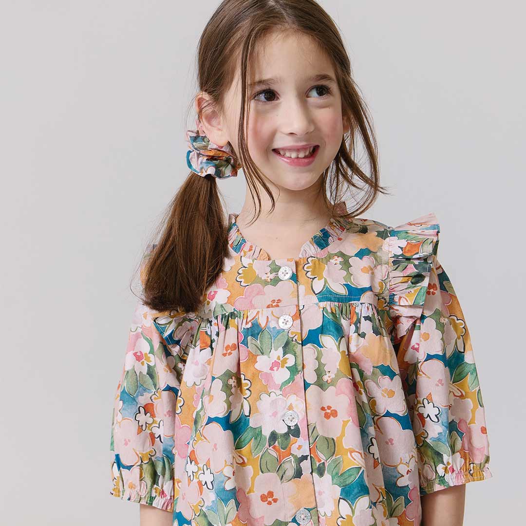 Kalani Top in Watercolor Floral