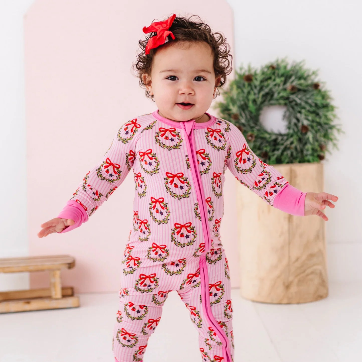 Sparkle & Spruce Convertible Footie Pajama
