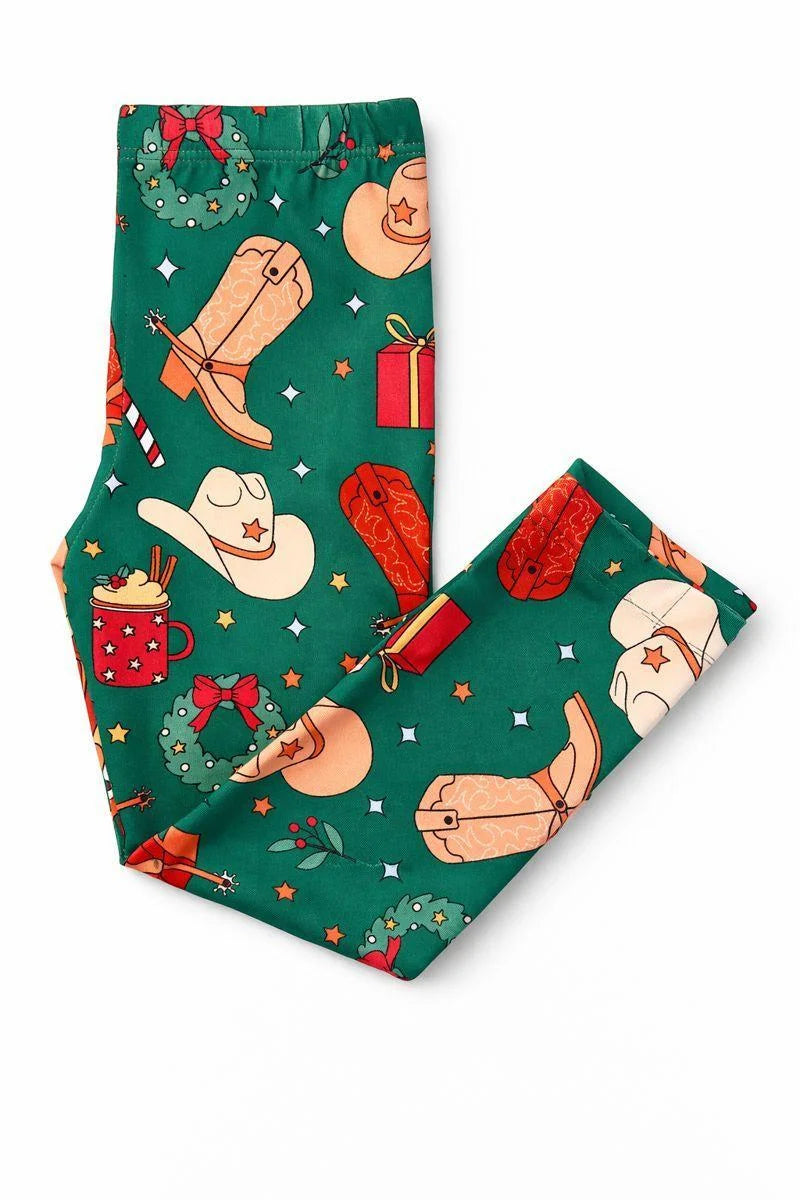 Western Christmas Wonderland Leggings