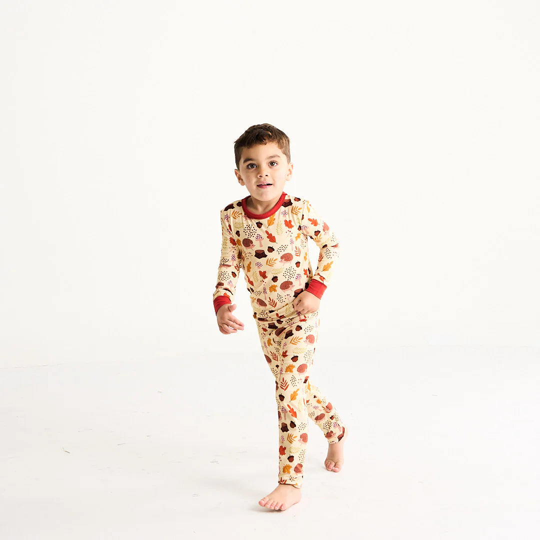 Woodland Whimsy Two-Piece Bamboo Kids Pajama Pants Set