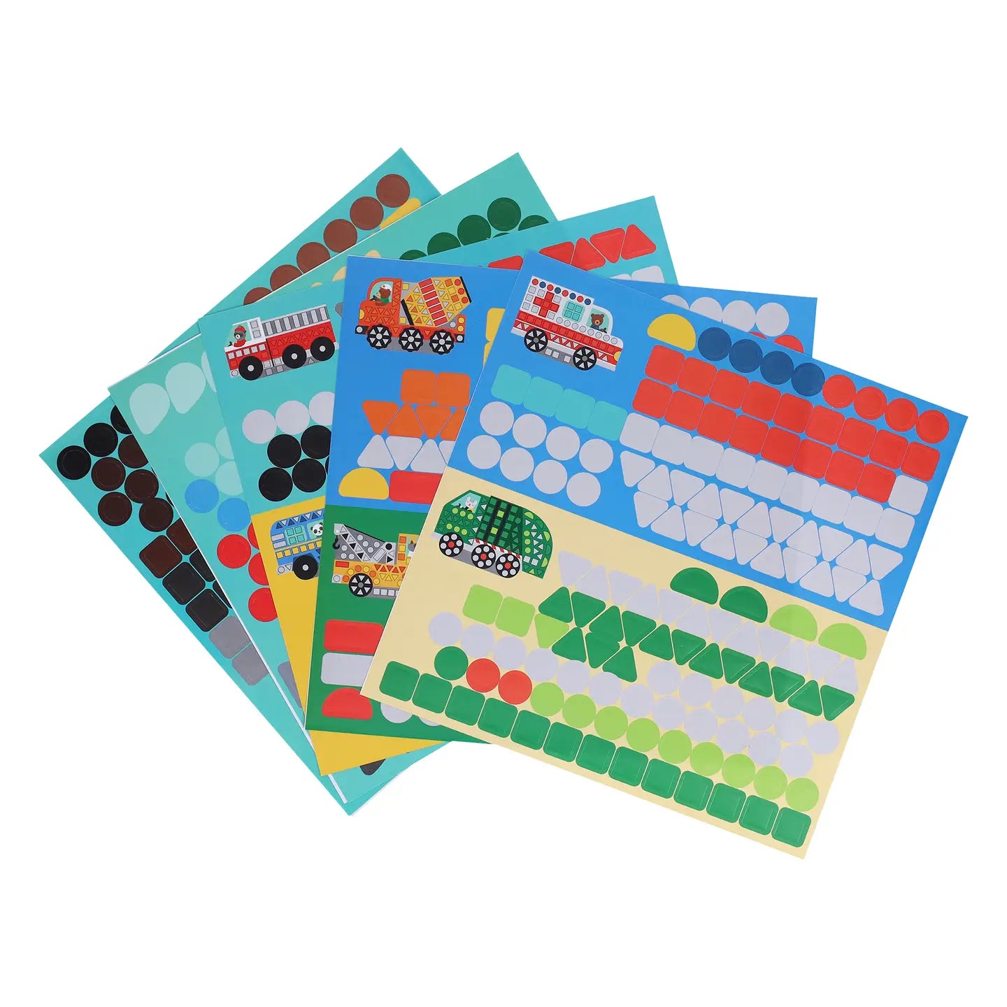 On the Move Mosaic Sticker Activity