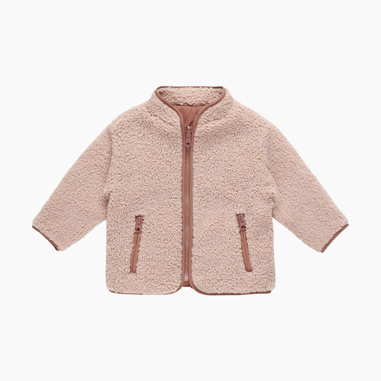 Shearling Zip Jacket | Blush