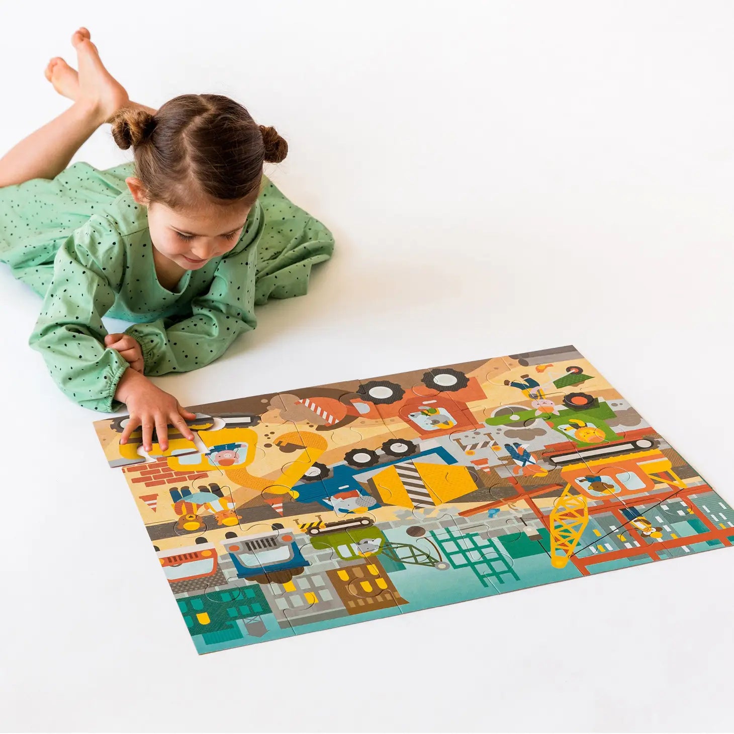 Construction Site 24-Piece Floor Puzzle