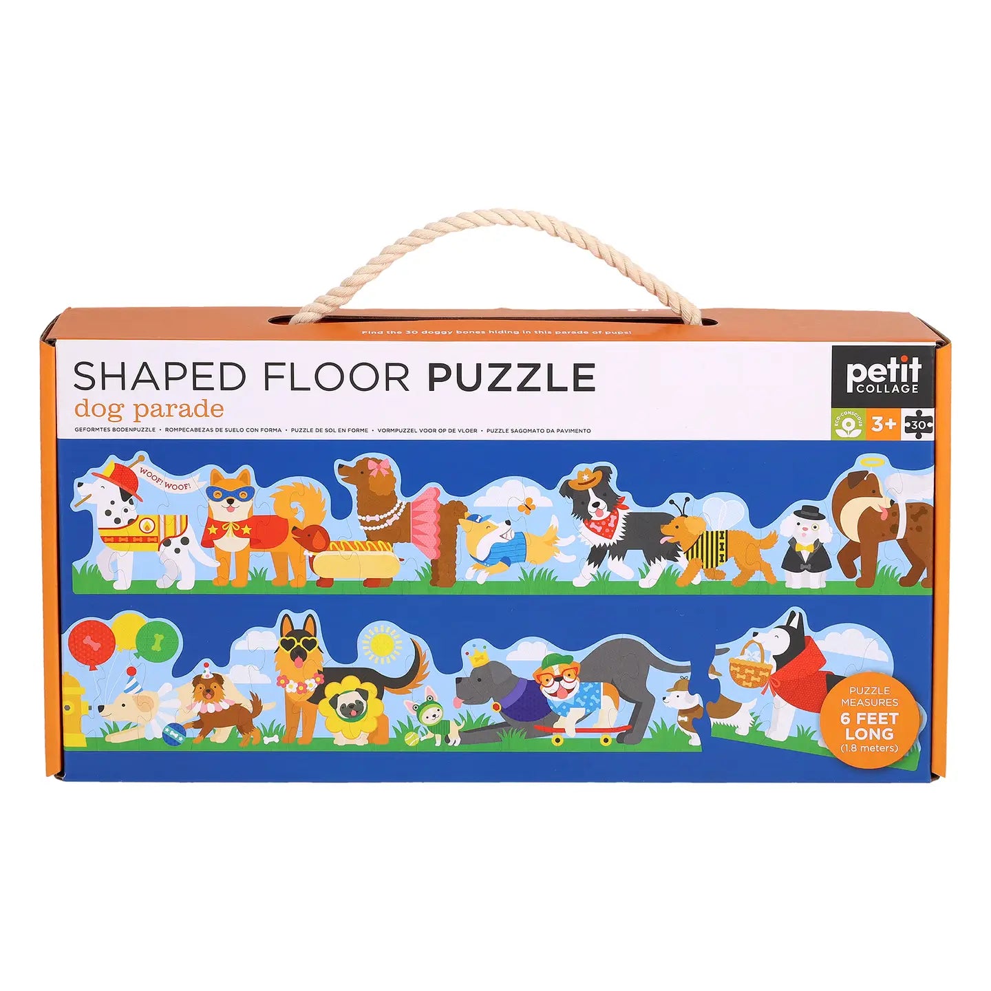 Dog Parade Shaped Floor Puzzle