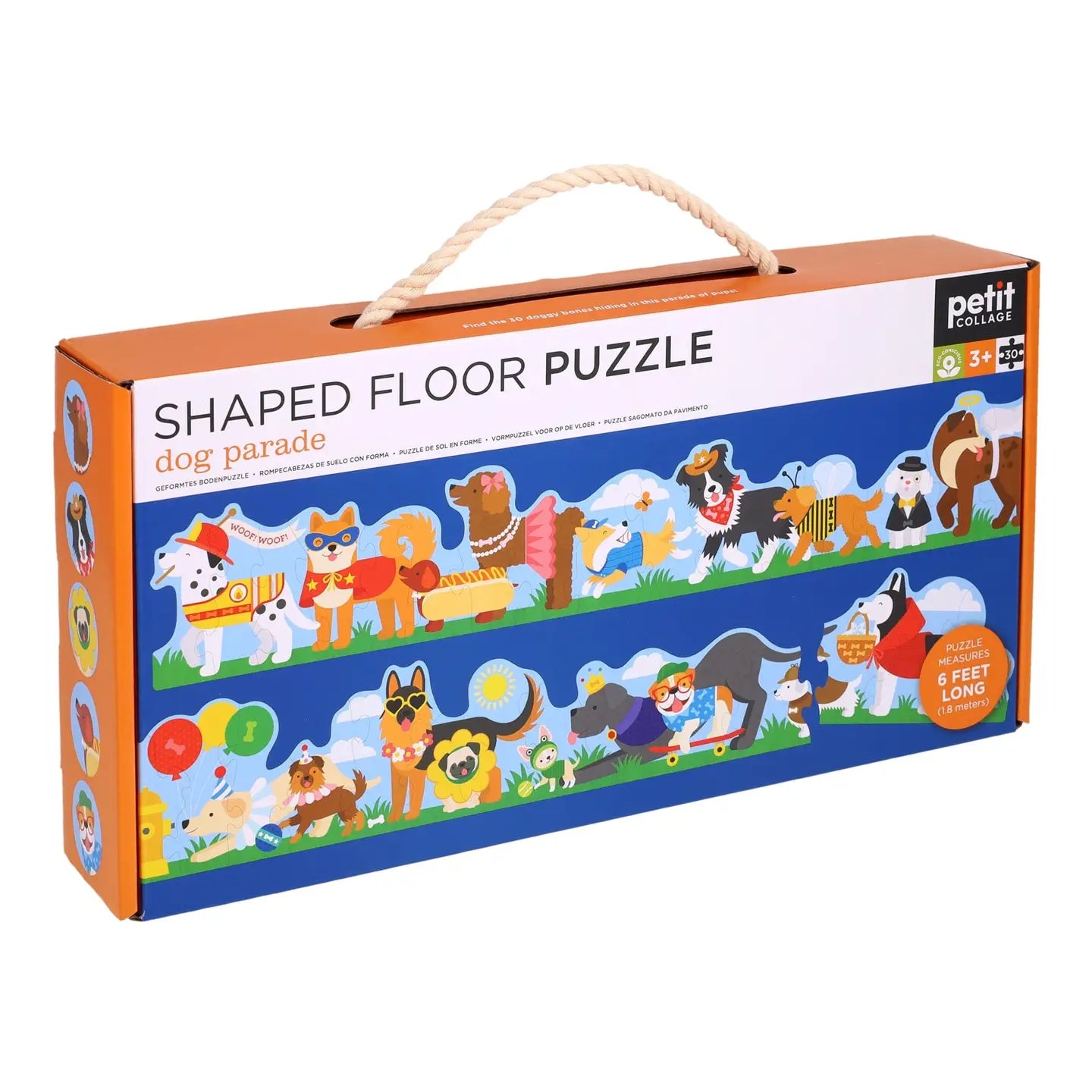 Dog Parade Shaped Floor Puzzle