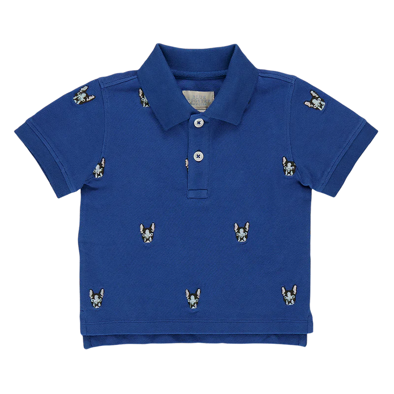 Baby Boys Bulldog Embroidery Polo