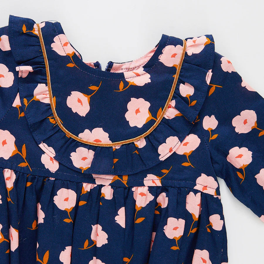 Baby Girls Eileen Bubble in Navy Flower