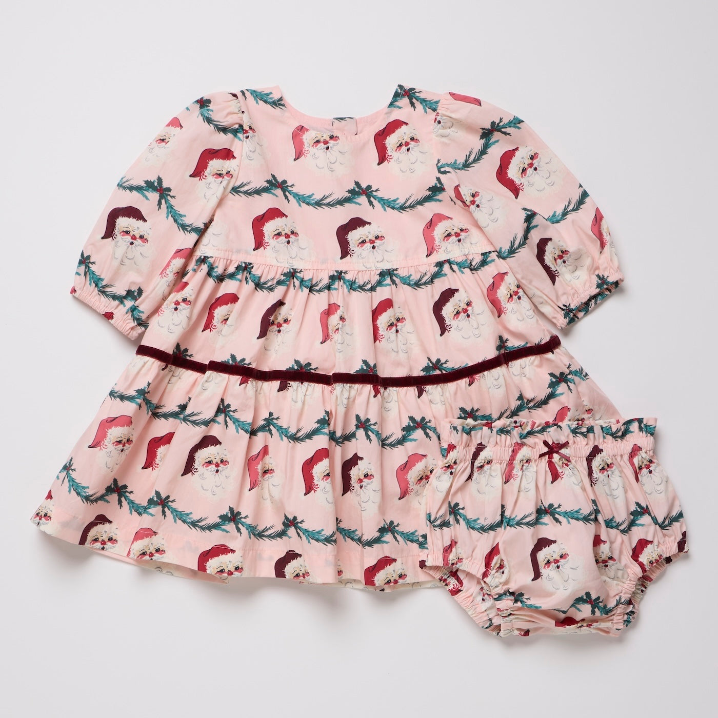 Baby Girls Maribelle Dress Set | Santa Garland
