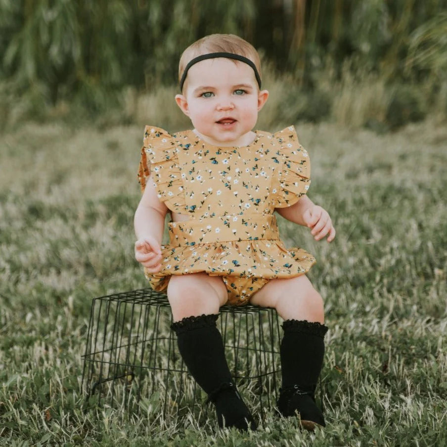 Lace Top Knee High Socks