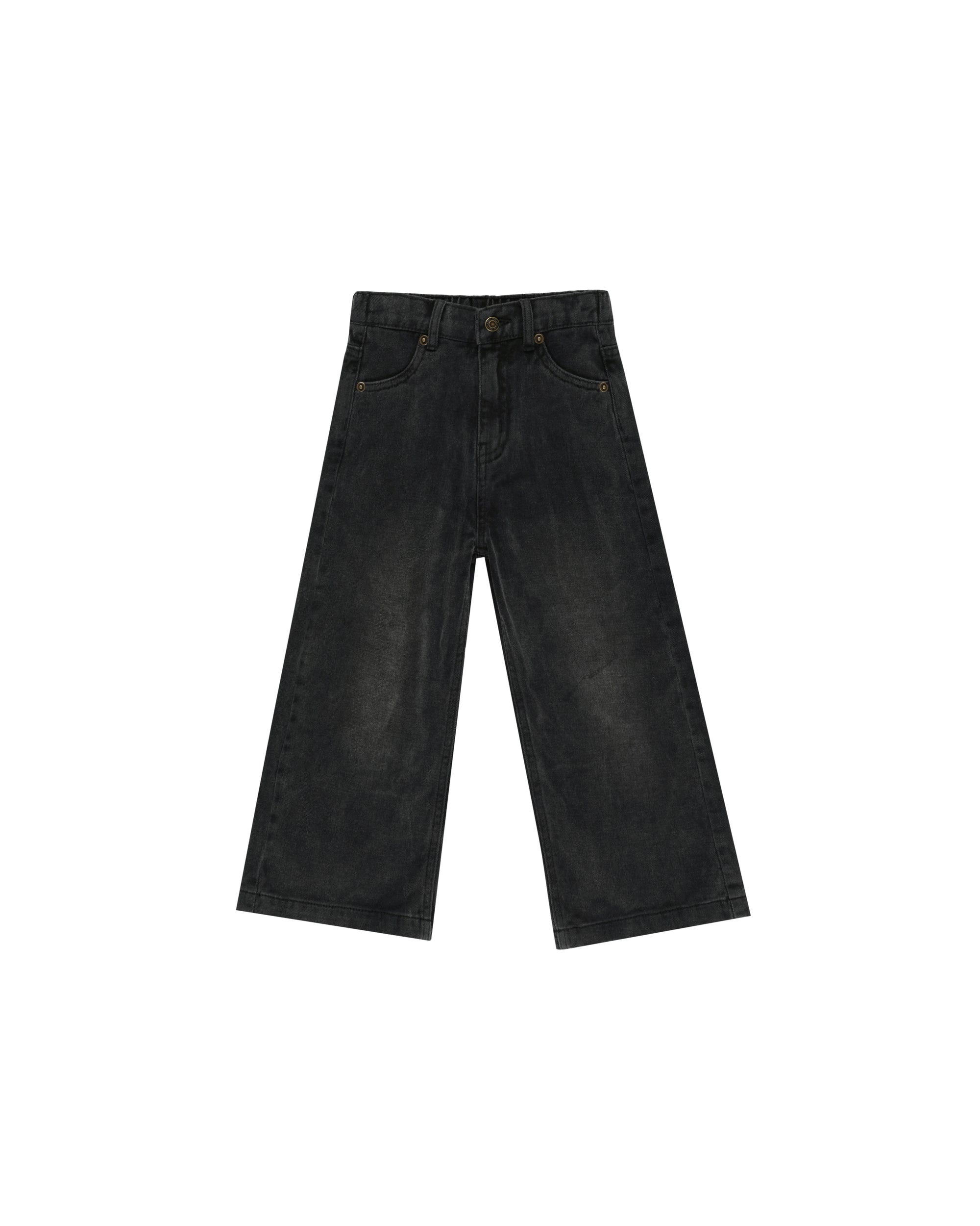 Straight Leg Pant | Washed Black