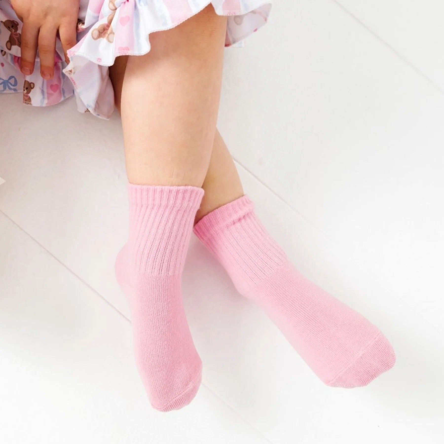 Crew Socks 3-Pack | Teddy Bow