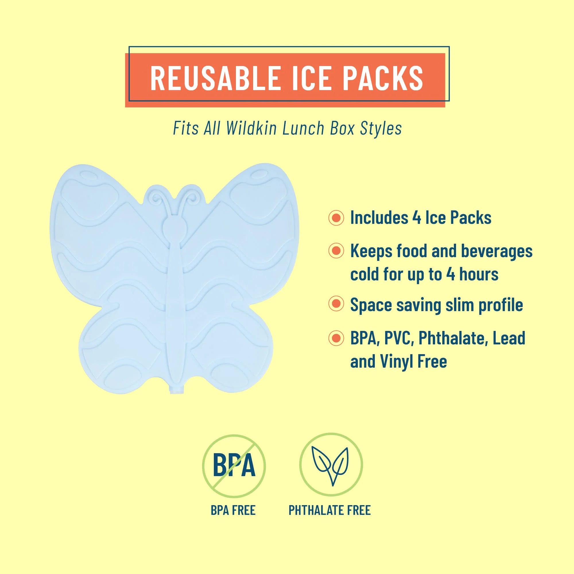 Butterfly Ice Packs (4 pack)