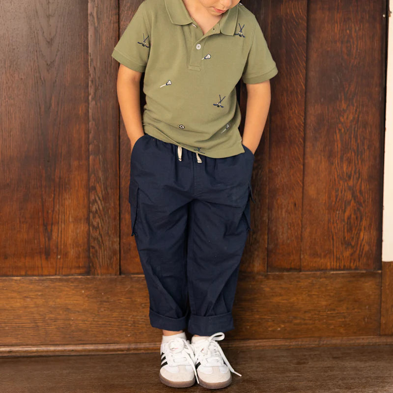 Boys Pull-On Pant in Dress Blues