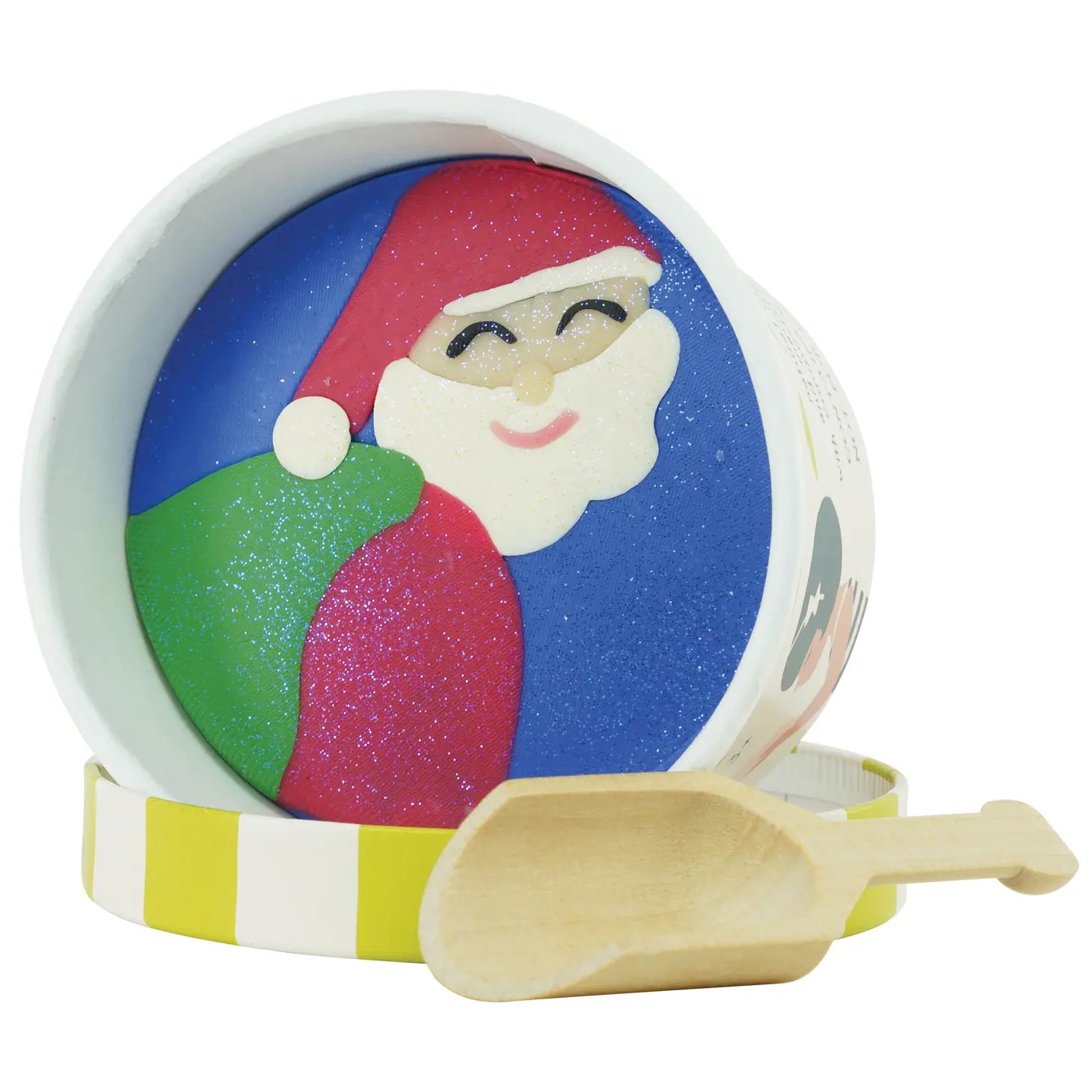 Surprised Santa Dough Cup