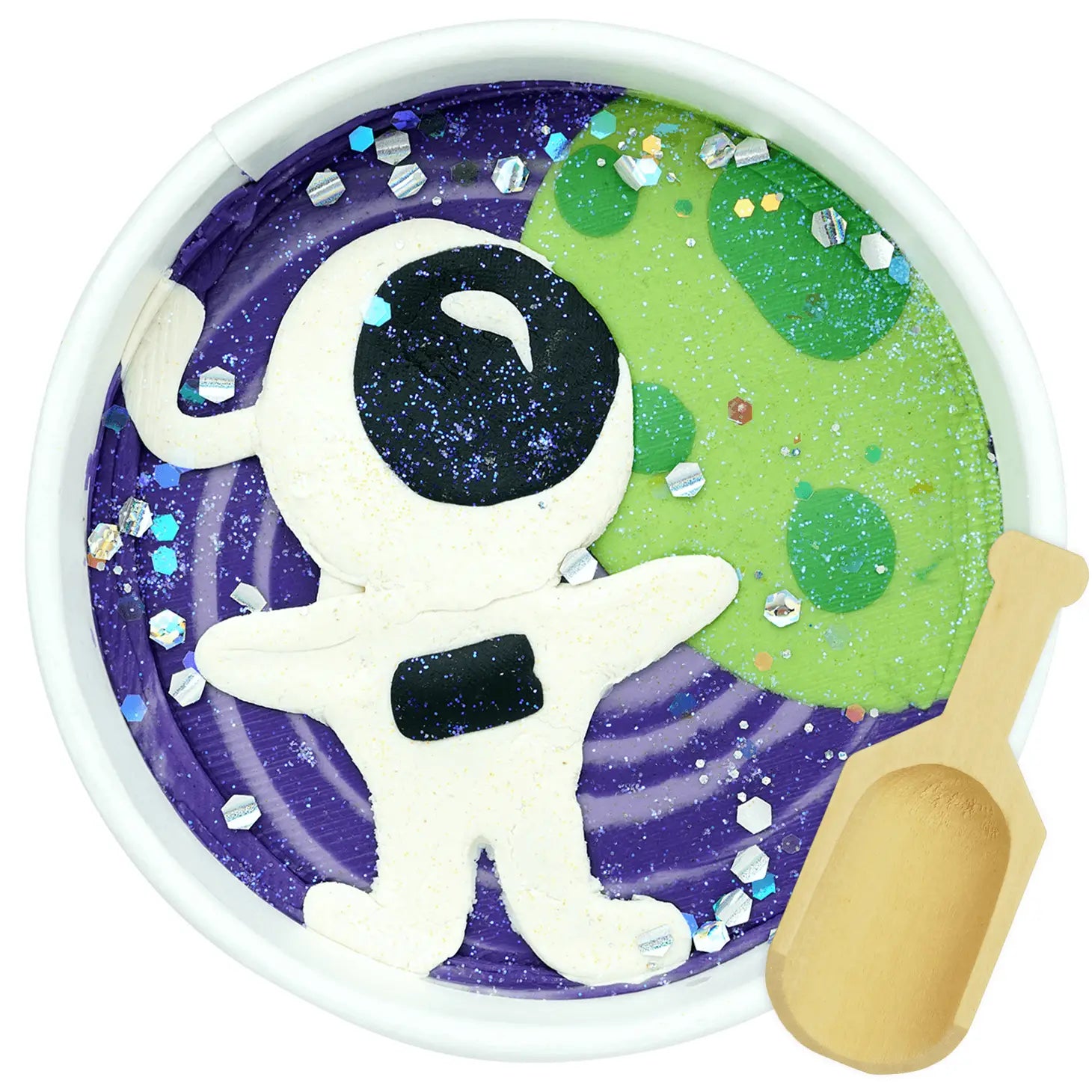 Moon Mission Playdough Cup