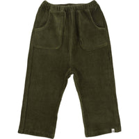 Baby boys pine corduroy pants by oh baby – front view