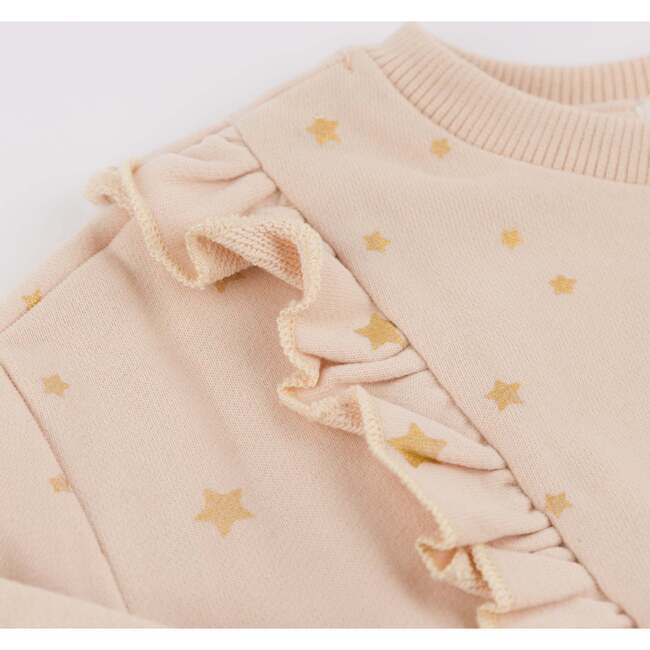 Mini Gold Stars Ruffle Sweatshirt