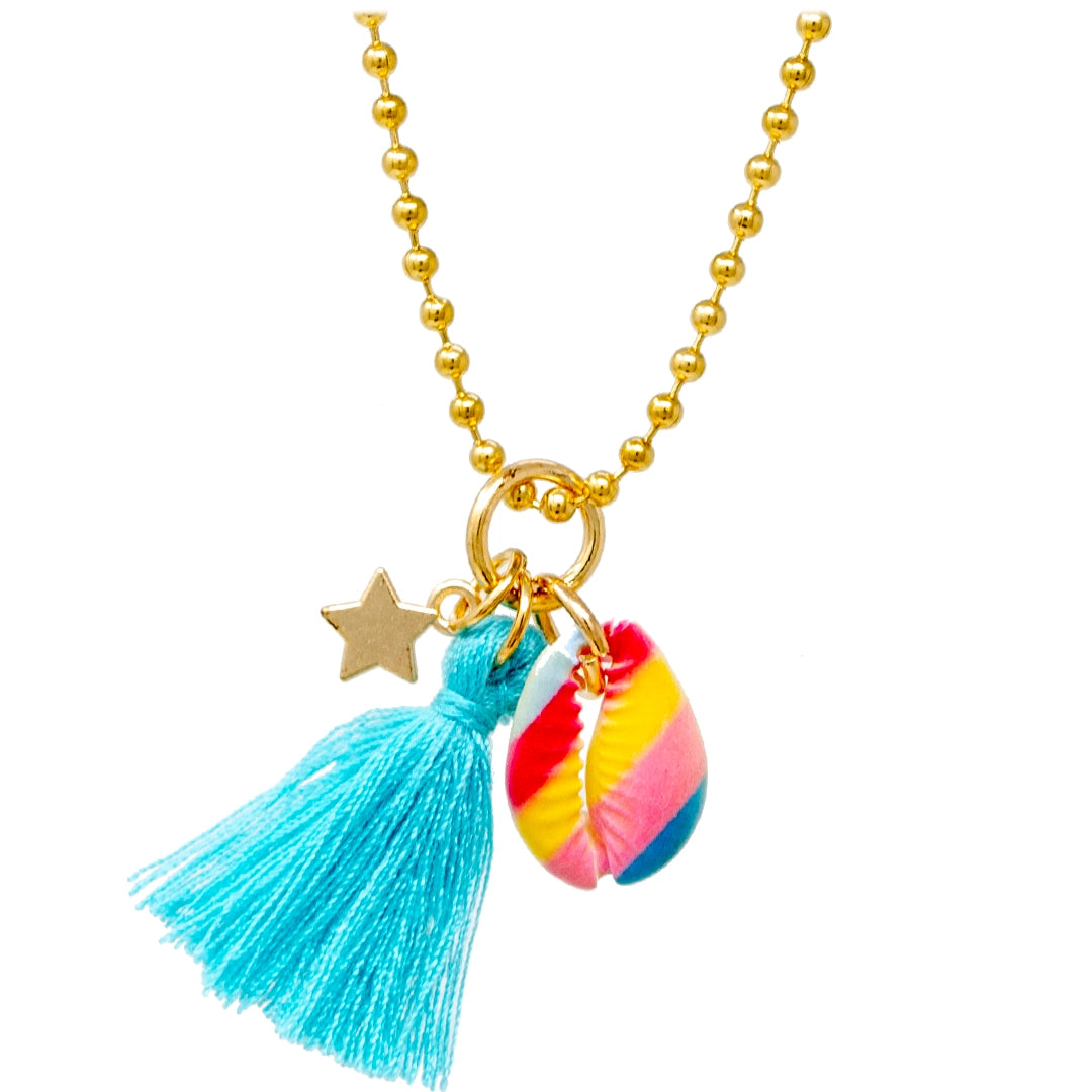 Seashell & Tassel Necklace