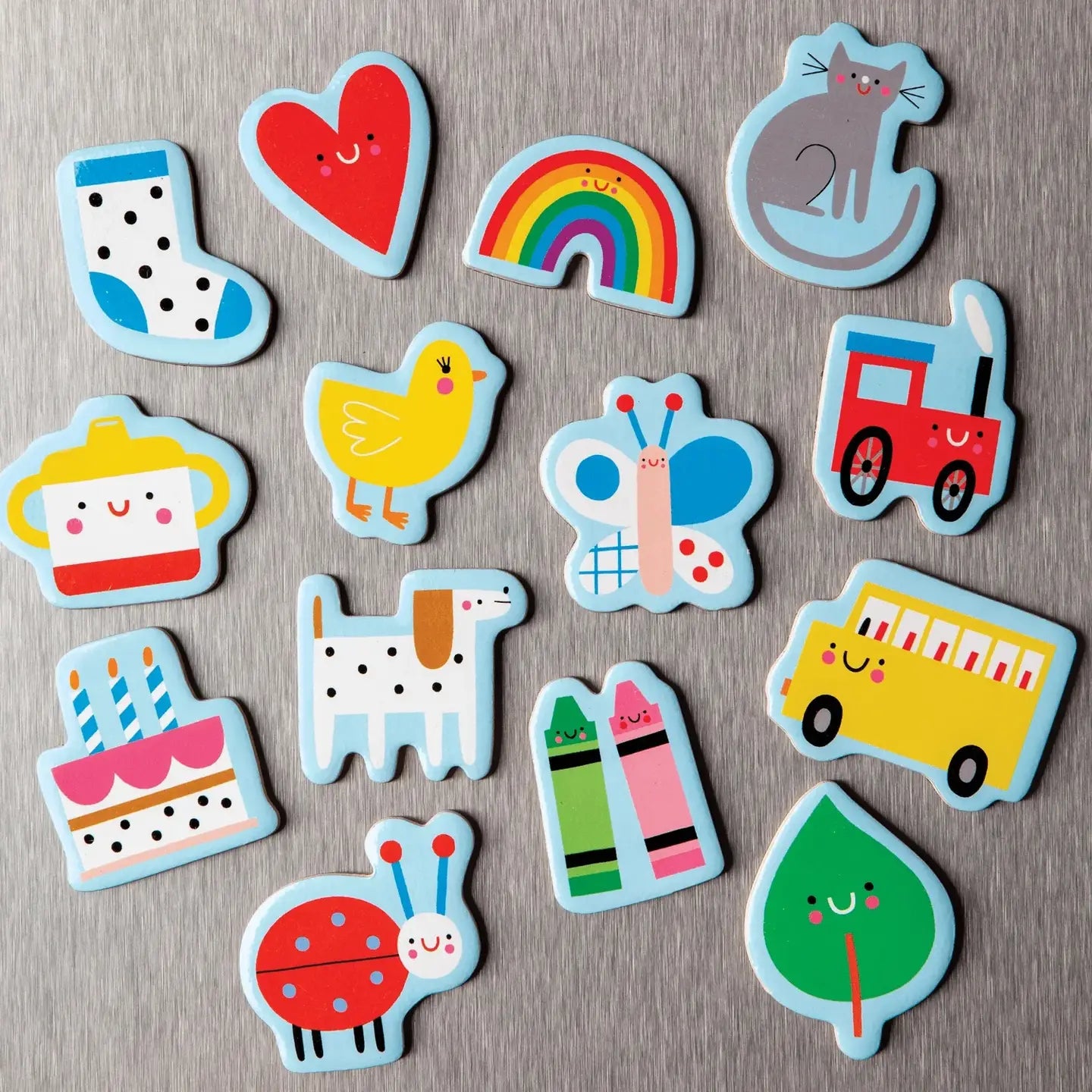 Baby's First Words Wooden Magnetic Shapes