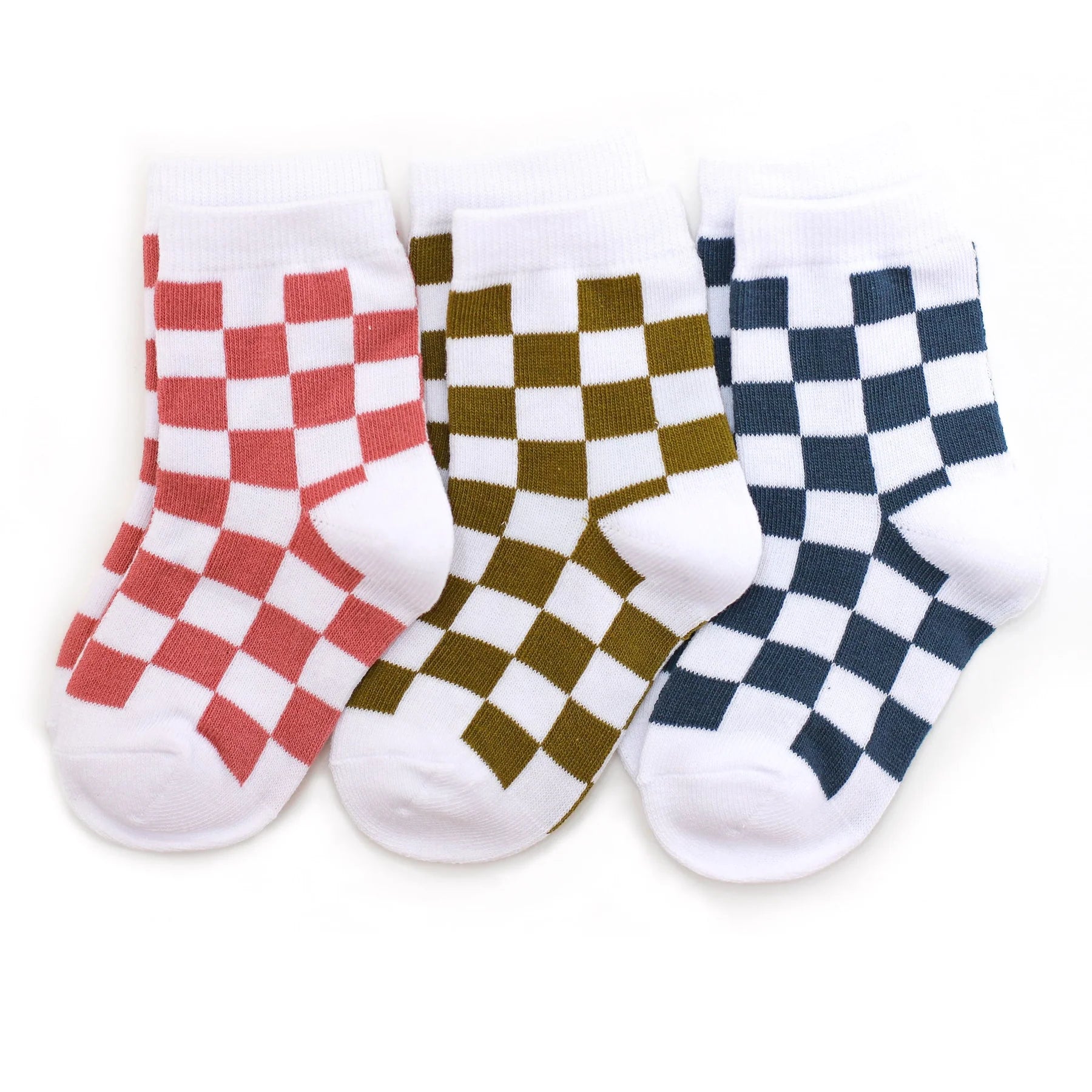 Hopscotch Checkered Midi Sock 3-Pack