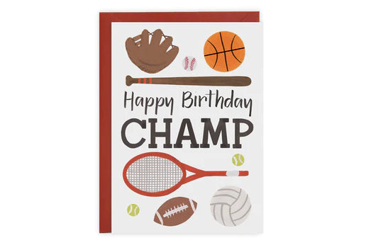 Sports Champ - Birthday Card
