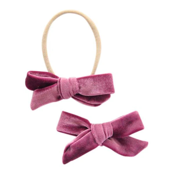 Velvet Bow Headband