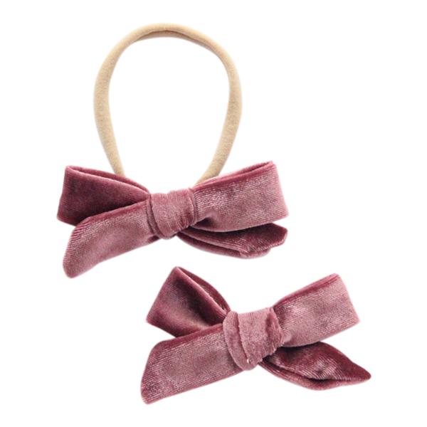 Velvet Bow Headband