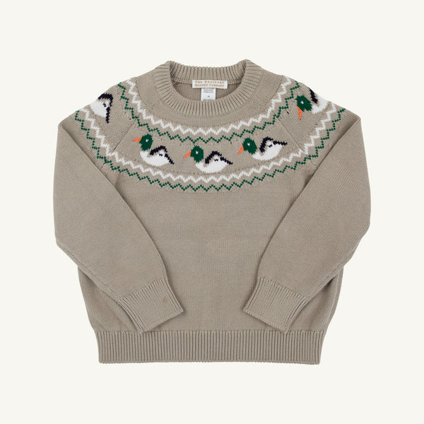 Isaac's Sweater in Duck Motifs